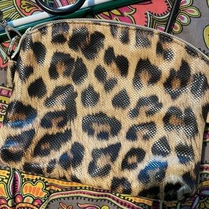 Leopard wristlet